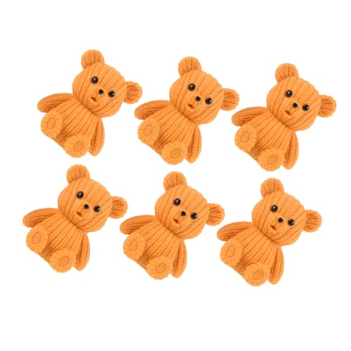 MAGICLULU 6st Mini-bär-Ornamente Mini-Tiere Miniaturtiere Gartendekoration Partyzubehör Minifiguren Bär Figur Modell Einer Tierfigur Heimdekoration Tierfiguren Miniaturfiguren Orange PVC MAGICLULU 6st Mini-bär-Ornamente Mini-Tiere Miniaturtiere Gartendekoration Partyzubehör Minifiguren Bär Figur Modell Einer Tierfigur Heimdekoration Tierfiguren Miniaturfiguren Orange PVC von MAGICLULU