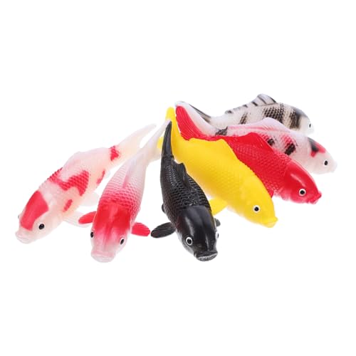 MAGICLULU 7 Stück Realistische Dekoration für Aquarien Feengärten und Fotografie Farbenfrohe Bewegliche Kunstfische für Zuhause und von MAGICLULU