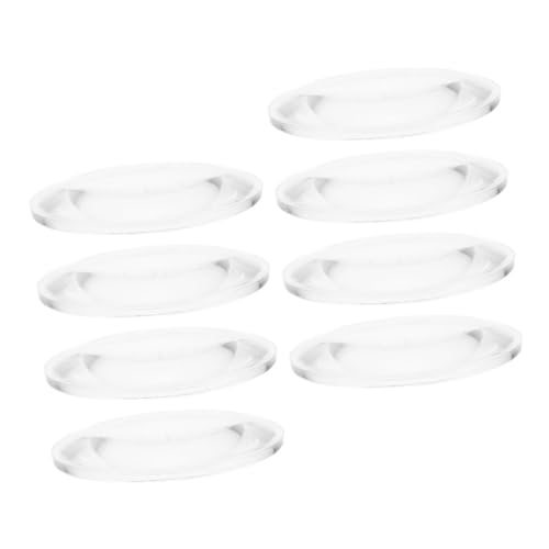 MAGICLULU Doppelkonvexes 8 Stück Optische für Physikunterricht Transparente Acryl Linsen Vergrößerungslinse für Wissenschaftliche Experimente von MAGICLULU