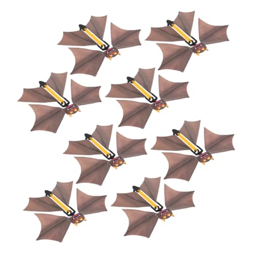 MAGICLULU 8 Stück Fledermaus Requisiten Fledermaus Dekompressionsspielzeug Schwarze Fledermauspuppe Halloween Fliegenschmetterlingsspielzeug Halloween Fledermäuse Wanddekoration von MAGICLULU