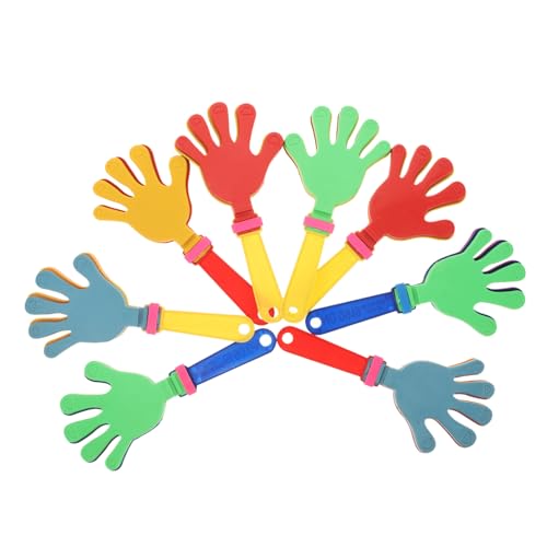 MAGICLULU 8 Stück Teiliges Bunte Handklatscher Sicher für Laute Geräuschemacher für Sportveranstaltungen Geburtstagsfeiern und Partyspaß Fördert Koordination und bei Events von MAGICLULU