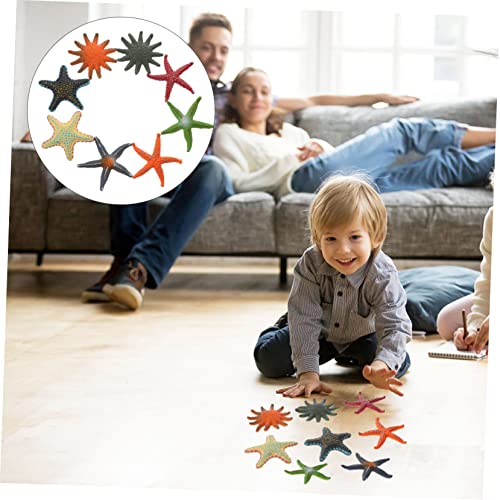 MAGICLULU 8 Stück Teiliges Realistischer Seestern Figuren Bunte Meeresbewohner Spielzeuge Desktop Dekoration Aquarium Deko für mit Lebensechtem Design von MAGICLULU