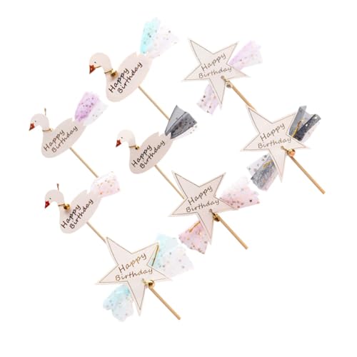 MAGICLULU 8-Teiliges Set geburtstagstorte dekoration fahnen Kuchen Stern-Dessert-Topper Glücklich Partyzubehör Cupcake -Topper hochzeitsdeko Geburtstagstorten -Topper Hölzern Schwarz MAGICLULU 8-Teiliges Set geburtstagstorte dekoration fahnen Kuchen Stern-Dessert-Topper Glücklich Partyzubehör Cupcake -Topper hochzeitsdeko Geburtstagstorten -Topper Hölzern Schwarz von MAGICLULU