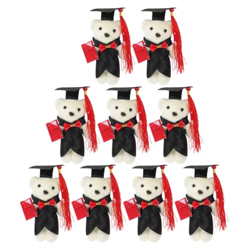 MAGICLULU 9 Stück Mini-Abschluss-Stoffbären Doktor-Bär-Puppe Abschluss-Abschluss-Saison Dr. Bärenspielzeug Geschenk von MAGICLULU