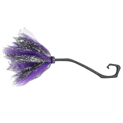 MAGICLULU Abnehmbarer Hexenbesen Kunststoff Flexibler Halloween Besen Cosplay Requisite für Hexenkostüm Dekorativer Hexenbesen für Party Masquerade und Fasching Leicht und Handlich von MAGICLULU