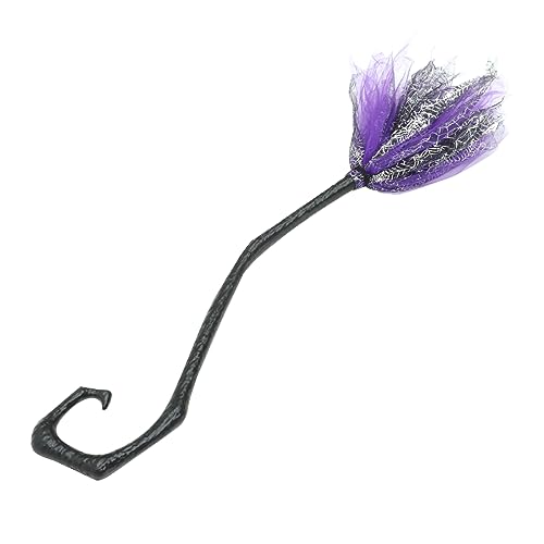 MAGICLULU Abnehmbarer Kunststoff Hexenbesen Halloween Party Requisite Cosplay Accessoire Detachable Witch Broom für Kostüm Halloween Dekoration von MAGICLULU