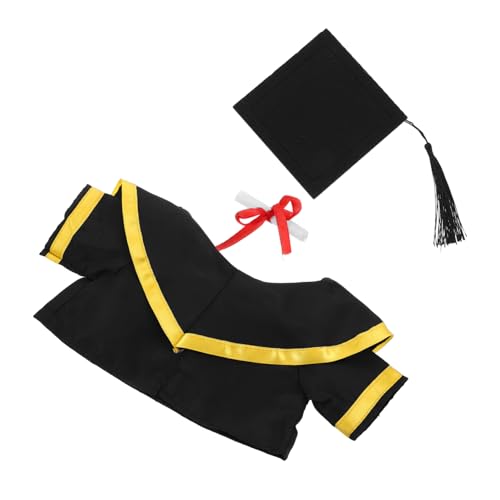MAGICLULU Abschluss Bär Outfit Abschlusskappe Kleidung Für Stofftiere Abschluss Stofftier Kleidung Abschluss Kleid Nur Jungen Puppenkleidung Bärenpuppe Abschluss Schal Schwarzes MAGICLULU Abschluss Bär Outfit Abschlusskappe Kleidung Für Stofftiere Abschluss Stofftier Kleidung Abschluss Kleid Nur Jungen Puppenkleidung Bärenpuppe Abschluss Schal Schwarzes von MAGICLULU