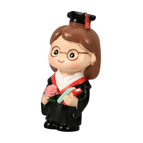 MAGICLULU Abschlussfeier Tortendeko Cartoon Kuchen Ornament Niedlicher Kuchenaufsatz für Graduation Party Dekoration für Desserts und Heimbacken von MAGICLULU