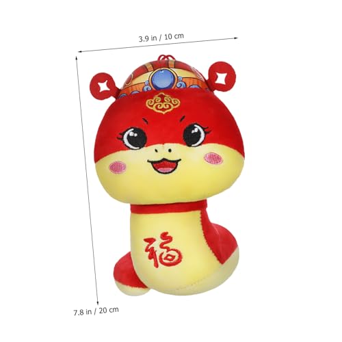 MAGICLULU Chinesische Neujahrsdeko Plüschschlange Ausgestopftes Maskottchen Jahr der Schlange Symbolisches Glücksspielzeug Weiche Kinderzimmerdekoration von MAGICLULU