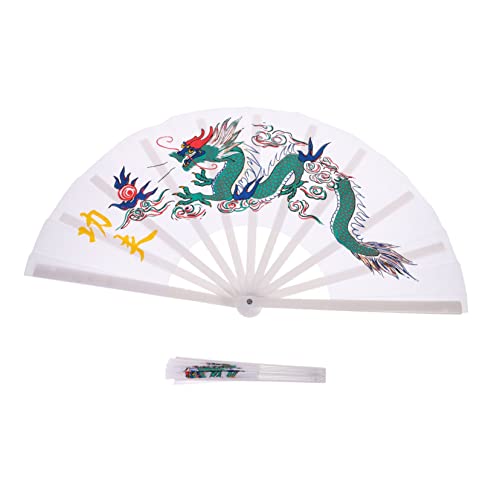 MAGICLULU Chinesischer Traditioneller Fächer Faltbarer Handfächer für Tanzaufführungen Tragbar und Elegant für Dekoration Fitness und Fotografie mit Farbenfrohem Design von MAGICLULU