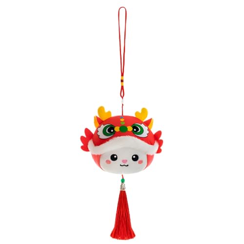 MAGICLULU Chinesisches Neujahr Drache Hängendes Plüschtier 2024 Chinesisches Sternzeichen Stofftier Spielzeug Jahr des Drachen Plüsch-Maskottchen-Puppe Chinesisches Neujahr Frühlingsfest von MAGICLULU