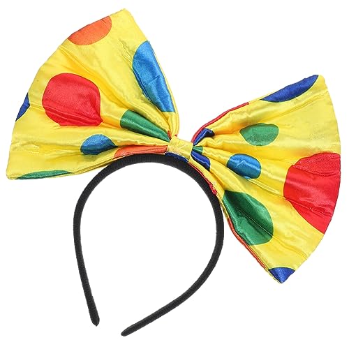 MAGICLULU Einzigartiges Clown-schleifen-haarband Mit Schleife Stirnband Für Damenparty Halloween Kopfbedeckung Haarschleife Weich Und Atmungsaktiv Für Karneval Und Cosplay von MAGICLULU