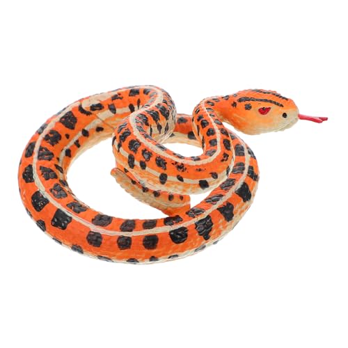 MAGICLULU Das Boutonnado -Modell simulierte Schlange simulierte Tierornamente Simulationsschlange Schlangen-Reptil-Modell Schlange Desktop-Schlangenverzierung Plastik Orange MAGICLULU Das Boutonnado -Modell simulierte Schlange simulierte Tierornamente Simulationsschlange Schlangen-Reptil-Modell Schlange Desktop-Schlangenverzierung Plastik Orange von MAGICLULU