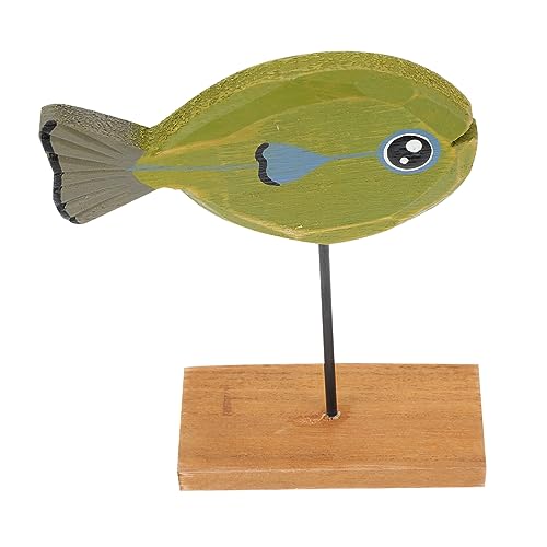 MAGICLULU Dekorative Verzierungen für Aquarien nautische Fischstatue Anlage wohnungseinrichtung Home Decoration weihnachtsdeko Fischförmiges Modell dekorative Fischverzierung Eisen Green von MAGICLULU