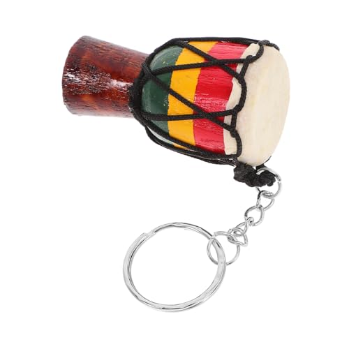 MAGICLULU Djembe-schlüsselanhänger Trommelschlüsselkette Schlüsselanhänger Für Instrumente Instrumenten-schlüsselanhänger Für Rucksack Zubehör Für Afrikanische Trommeln Mini -trommel Hölzern von MAGICLULU