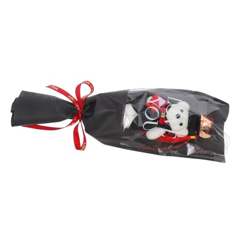 MAGICLULU Dr. Bear Abschlussstrauß süßes Lätzchen Haustierdekoration Cartoon- Fotogeschenk abschlussgeschenk abschluss Blumenstrauß tragen Abschluss begünstigt Stoff Black MAGICLULU Dr. Bear Abschlussstrauß süßes Lätzchen Haustierdekoration Cartoon- Fotogeschenk abschlussgeschenk abschluss Blumenstrauß tragen Abschluss begünstigt Stoff Black von MAGICLULU