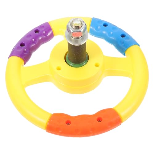 MAGICLULU Dreifarbige Spielzeuglenkrad für Robustes Lenkradspielzeug Kunststoff für Kleinkinder Sicheres Design für Geburtstage von MAGICLULU