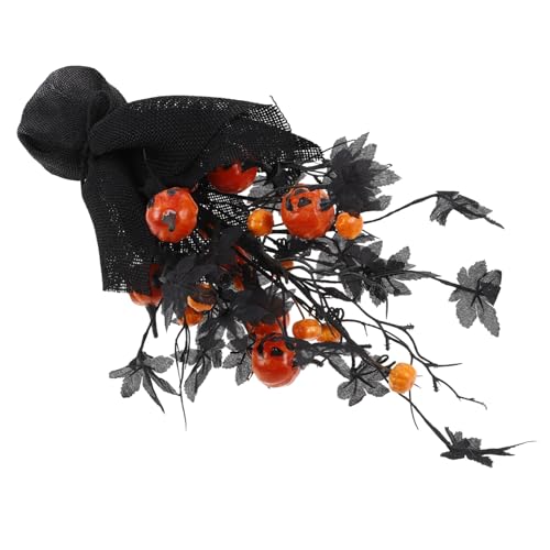 MAGICLULU Festliche Dekorationen Tisch-Halloween-Baum Halloween-Aquarium- Halloween-Tischdekoration Tischmittelstücke Kleiner Halloween-Baum Innen Halloween Decor Kürbisse Plastik von MAGICLULU