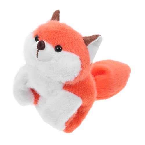 MAGICLULU Fuchs-plüsch-armband Pelzige Schlagarmbänder Fuchs Tierarmbänder Fuchs Plüschtiere Huggers Slap Armband Tiere Animal-slap-armbänder Für Orange Pp Baumwolle von MAGICLULU