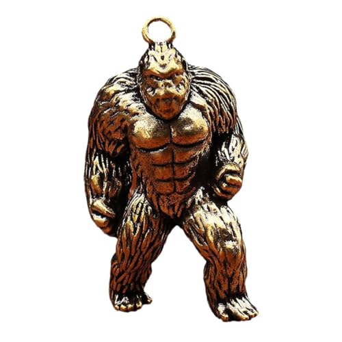 MAGICLULU Gorilla-Schlüsselanhänger Skulptur Rucksack Dekorativer Schlüsselanhänger Tierfigur für Schlüssel Marionette Desktop-Gorilla-Figur Gorilla-Figuren Gorilla - Messing Golden MAGICLULU Gorilla-Schlüsselanhänger Skulptur Rucksack Dekorativer Schlüsselanhänger Tierfigur für Schlüssel Marionette Desktop-Gorilla-Figur Gorilla-Figuren Gorilla - Messing Golden von MAGICLULU