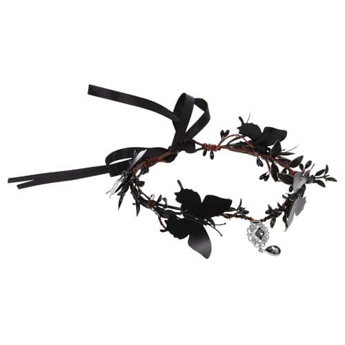 MAGICLULU Gothisches Stirnband mit Schwarzen Schmetterlingen Einzigartiger Haarschmuck für Halloween Karneval und Cosplay Accessoire für Damen Sicher und Langlebig für Verschiedene Anlässe MAGICLULU Gothisches Stirnband mit Schwarzen Schmetterlingen Einzigartiger Haarschmuck für Halloween Karneval und Cosplay Accessoire für Damen Sicher und Langlebig für Verschiedene Anlässe von MAGICLULU