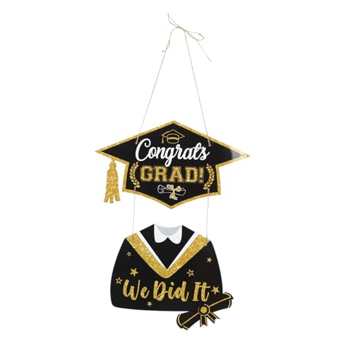 MAGICLULU Graduation Deko Hängende Dekoration für Abschlussfeiern Papier Anhänger für Tür und Veranda Stilvolle Abschlussgeschenke für Freunde und Familie Langlebig und Zuverlässig MAGICLULU Graduation Deko Hängende Dekoration für Abschlussfeiern Papier Anhänger für Tür und Veranda Stilvolle Abschlussgeschenke für Freunde und Familie Langlebig und Zuverlässig von MAGICLULU