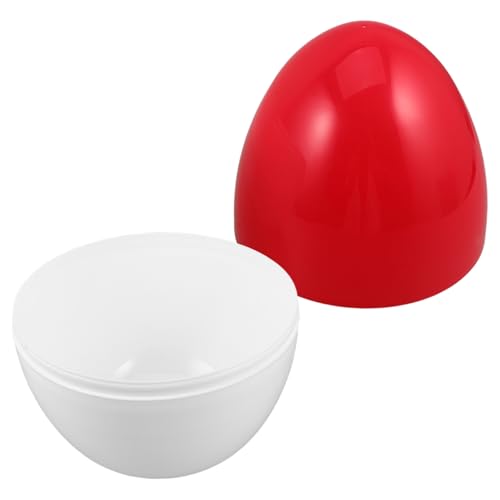 MAGICLULU Großes Transparentes DIY-Ei zum Befüllen Leere Kapsel Geschenkbox Kreative Partydekoration für Ostern Weihnachten Hochzeit Rot-weiß Interaktive Familienaktivität MAGICLULU Großes Transparentes DIY-Ei zum Befüllen Leere Kapsel Geschenkbox Kreative Partydekoration für Ostern Weihnachten Hochzeit Rot-weiß Interaktive Familienaktivität von MAGICLULU