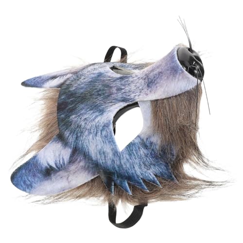 MAGICLULU Halbgesichts Leopardenmaske Tiermotiv Atmungsaktiv für Erwachsene Realistische Cosplay Verkleidung Birthday Party Halloween Karneval Bühnenauftritt von MAGICLULU