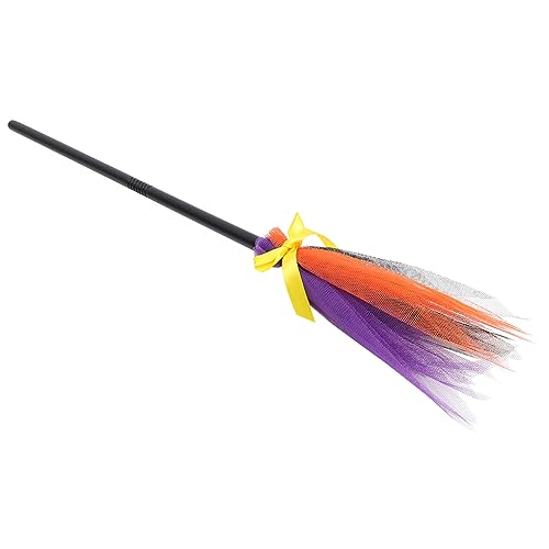 MAGICLULU Halloween Hexenbesen Requisit Besen Prop mit Lebendigem Farbverlauf für Cosplay Party Dekoration Halloween Party Zubehör für Hexenkostüm und Bühnenauftritte MAGICLULU Halloween Hexenbesen Requisit Besen Prop mit Lebendigem Farbverlauf für Cosplay Party Dekoration Halloween Party Zubehör für Hexenkostüm und Bühnenauftritte von MAGICLULU