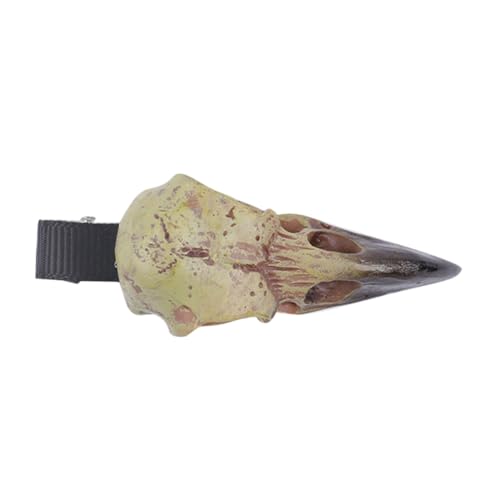 MAGICLULU Halloween Schädel Haarspange Resin Skull Clip Dekorativ für Frauen und Mädchen Kleine Gothic Knochen Haarklammer für Partys Alltag Karneval und Festival Accessoire von MAGICLULU