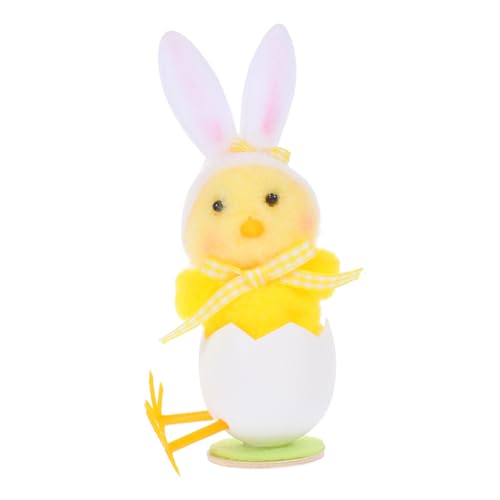 MAGICLULU Osterküken Mit Hasenohren Plüsch Mini Küken Ostereierschale Dekoration MAGICLULU Osterküken Mit Hasenohren Plüsch Mini Küken Ostereierschale Dekoration von MAGICLULU
