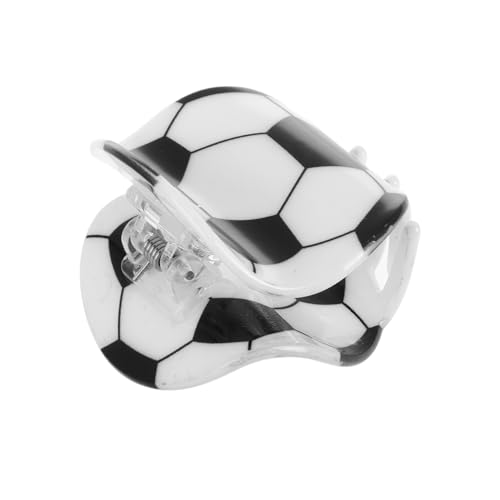 MAGICLULU Kleiner Fußball Haarclip aus Vielseitiger Haarkralle für Frauen und Mädchen Sicherer Halt bei Sport und Alltag Geeignet für Haartypen Dekorativer Soccer Haarclip von MAGICLULU