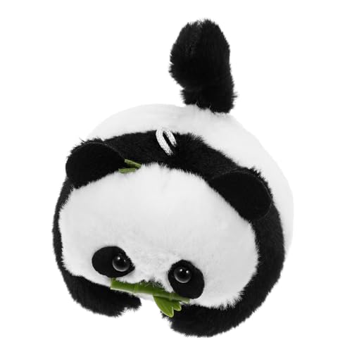 MAGICLULU Kleiner Plüsch Panda Anhänger mit Ziehseil Wackelnd Tierische Dekoration Kuscheltier Schlüsselanhänger für Tasche Rucksack Modisches Accessoire für Frauen und Mädchen von MAGICLULU