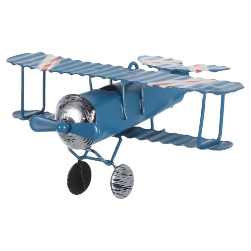 MAGICLULU Kleines Vintage-Flugzeug- Flugzeug-Kuchenaufsatz Kleines Doppeldecker-Flugzeugmodell Metallflugzeug Desktop-Foto-Requisiten-Ornament 9 9 X 9 9 X 4 1 cm Blau MAGICLULU Kleines Vintage-Flugzeug- Flugzeug-Kuchenaufsatz Kleines Doppeldecker-Flugzeugmodell Metallflugzeug Desktop-Foto-Requisiten-Ornament 9 9 X 9 9 X 4 1 cm Blau von MAGICLULU