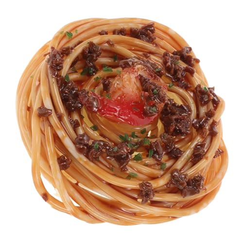 MAGICLULU Künstliche Nudeln Modell für Restaurant und Küchendekoration Realistische Spaghetti Nachbildung Vielseitige Requisiten für Fotografie Zuhause und Party Sicher für Haustiere von MAGICLULU