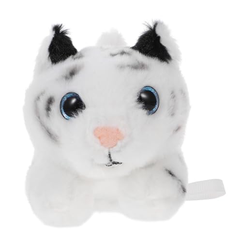 MAGICLULU Kuscheliger Plüsch Tiger Für Schulter Cartoon Tiger Stofftier Weiß Für Party Cosplay Simulierter Tigermodell Tierpuppe von MAGICLULU