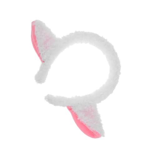 MAGICLULU Kuscheliges Lamm Stirnband Plüschiger Haarreifen mit Schafohren für Tierkostüm Zubehör für Erwachsene für Partys Halloween Cosplay und Besondere Anlässe von MAGICLULU