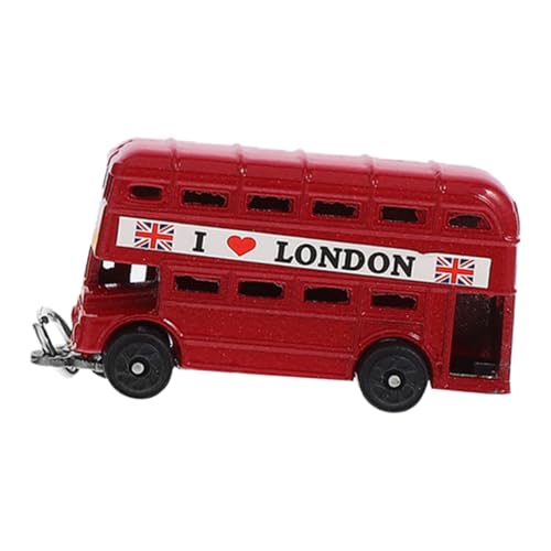 MAGICLULU London-Bus-Schlüsselanhänger ikonisch Souvenir Vintage London Bus Schlüsselanhänger Britischer Bus Schlüsselanhänger Bus- Schlüsselanhänger mit Bildhalter Zinklegierung von MAGICLULU