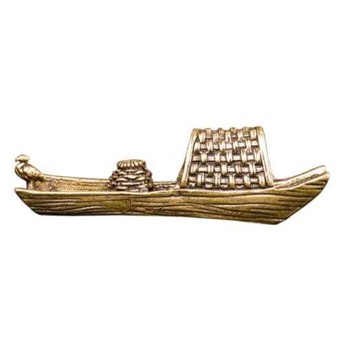 MAGICLULU Messing schwarz entlassene Bootsnormente Seemerkonte nautische Wohnkultur dekoratives Fischerboot kreatives Fischerboot Modell Schnitzmodell Desktop schmücken von MAGICLULU
