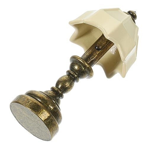 MAGICLULU Metallverkleidung -Möbellampe Country Style tischlampe Retro-Möbel Vintage-Accessoires Mini-Light-Modell Mini- - Puppenhaus Mini-Licht Zubehör Beleuchtung Ornamente von MAGICLULU