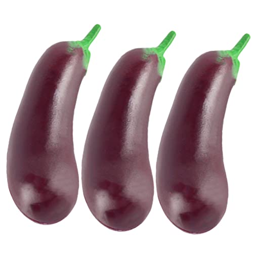 MAGICLULU Miniatur Aubergine Spielzeug 3 Stück PVC Kleiner Spielzeug Dekorative Miniatur Auberginen für Kinder Handwerkliche Gestaltung Puppenzubehör für Kleiner Haus Dekoration MAGICLULU Miniatur Aubergine Spielzeug 3 Stück PVC Kleiner Spielzeug Dekorative Miniatur Auberginen für Kinder Handwerkliche Gestaltung Puppenzubehör für Kleiner Haus Dekoration von MAGICLULU