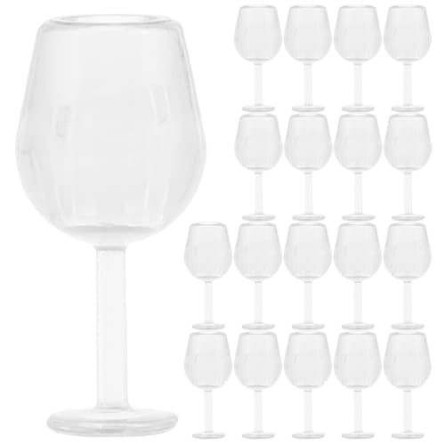 MAGICLULU Miniatur-Weingläser, Weiß, Miniatur-Cocktailbecher, Maßstab 1:12, Puppenhaus-Zubehör für dekorative Zwecke, 20 Stück MAGICLULU Miniatur-Weingläser, Weiß, Miniatur-Cocktailbecher, Maßstab 1:12, Puppenhaus-Zubehör für dekorative Zwecke, 20 Stück von MAGICLULU