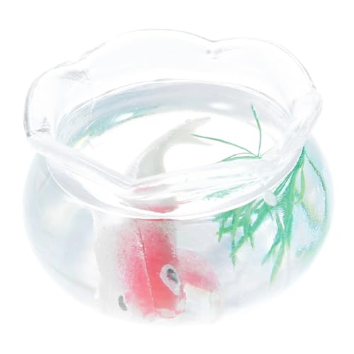 MAGICLULU Miniatur-fischglas Simulationsfisch Maßstab 112 Aquarium-Modell Für Puppenhaus Landschaftsdekor MAGICLULU Miniatur-fischglas Simulationsfisch Maßstab 112 Aquarium-Modell Für Puppenhaus Landschaftsdekor von MAGICLULU
