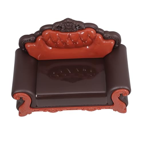 MAGICLULU Miniaturmöbel Puppenhaus Sofa Niedliches DIY für Puppen Realistische Dekoration für Szenen für Kinderzimmergestaltung von MAGICLULU