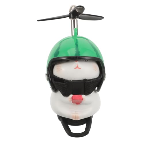 MAGICLULU Motorrad Katze mit Propellerhelm Figur Niedliche Fahrradlenker Dekoration Harz Katzenornament für Erwachsene Einfache Montage für Fahrräder und Motorräder MAGICLULU Motorrad Katze mit Propellerhelm Figur Niedliche Fahrradlenker Dekoration Harz Katzenornament für Erwachsene Einfache Montage für Fahrräder und Motorräder von MAGICLULU