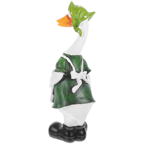 MAGICLULU Ornament Kleine Figur Froschfigur lustige Entenfiguren kleine Entenfigur im Freien Hase Animal Figures tooniesfiguren Garden Decoration gartendeko Tischdekorationen Tiermodell Harz von MAGICLULU