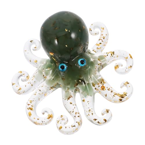 MAGICLULU Natürliche Kristall Octopus Harz Skulptur Entzückende Octopus Figurine Dekoration Hause Ornament MAGICLULU Natürliche Kristall Octopus Harz Skulptur Entzückende Octopus Figurine Dekoration Hause Ornament von MAGICLULU