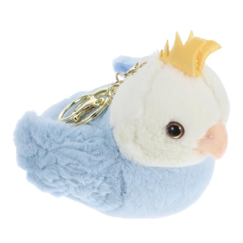 MAGICLULU Papagei Schlüsselanhänger Ob11 Möbel Zubehör Für Hutclips Kit-lineal Ausrüstung Für Erwachsene Schlingenarmbänder Ob11 Puppenhaus Spielzeugzubehör Mini-modell Sky-blue Pp Baumwolle von MAGICLULU