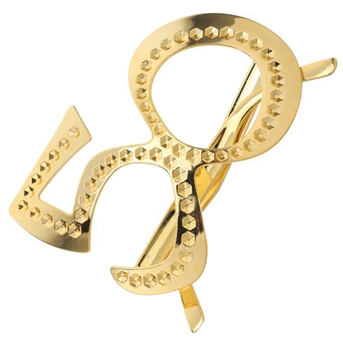 MAGICLULU Partybrille Zum 50. Geburtstag Lustige Und Bequeme Kunststoffbrille Goldenes Design Für Damen-accessoires MAGICLULU Partybrille Zum 50. Geburtstag Lustige Und Bequeme Kunststoffbrille Goldenes Design Für Damen-accessoires von MAGICLULU
