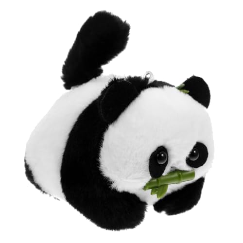 MAGICLULU Plüsch Panda Schlüsselanhänger mit Schwanzwedelndem Stofftier Anhänger Niedlicher Plüschbeutel Schmuck Langlebiges PP Baumwoll Kuscheltier für Taschen und Dekoration von MAGICLULU